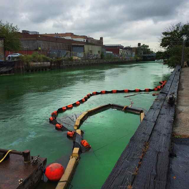 cminard1012 the one where they dye the gowanus canal flourescent green