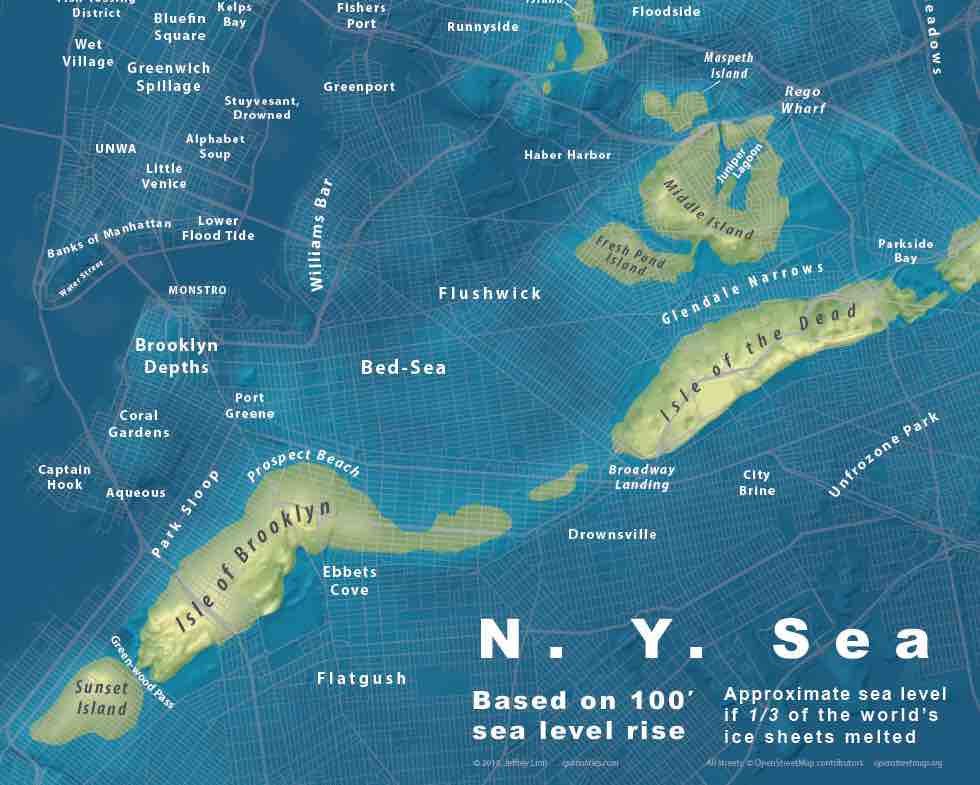 brooklyn under water map
